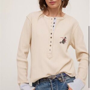 Free People We the Free Fly High Henley Cat